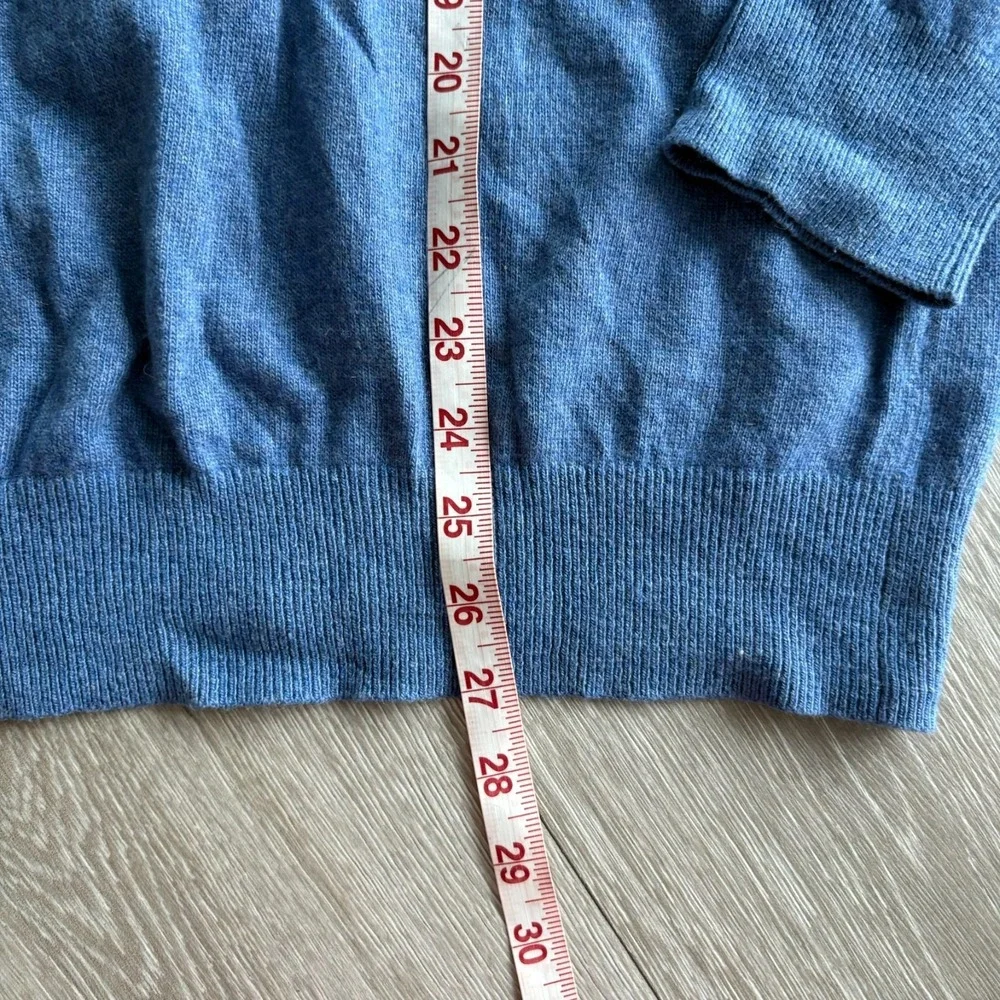 Banana Republic Mens Blue Italian Yarn Perfect Comfort Crew Neck Sweater‎ Size M